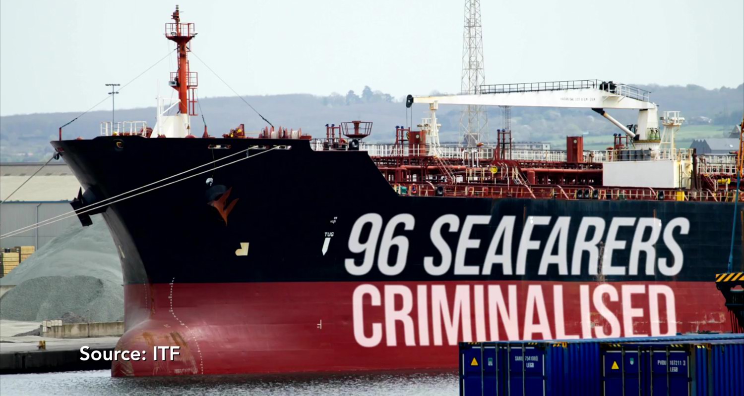 Seafarers on deck from BIMCO's Fairer Seas source campaign